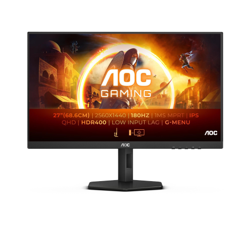 AOC QHD, Fast IPS, 180Hz, tempo di risposta di 1ms, HDR 400 e Low Lag Input